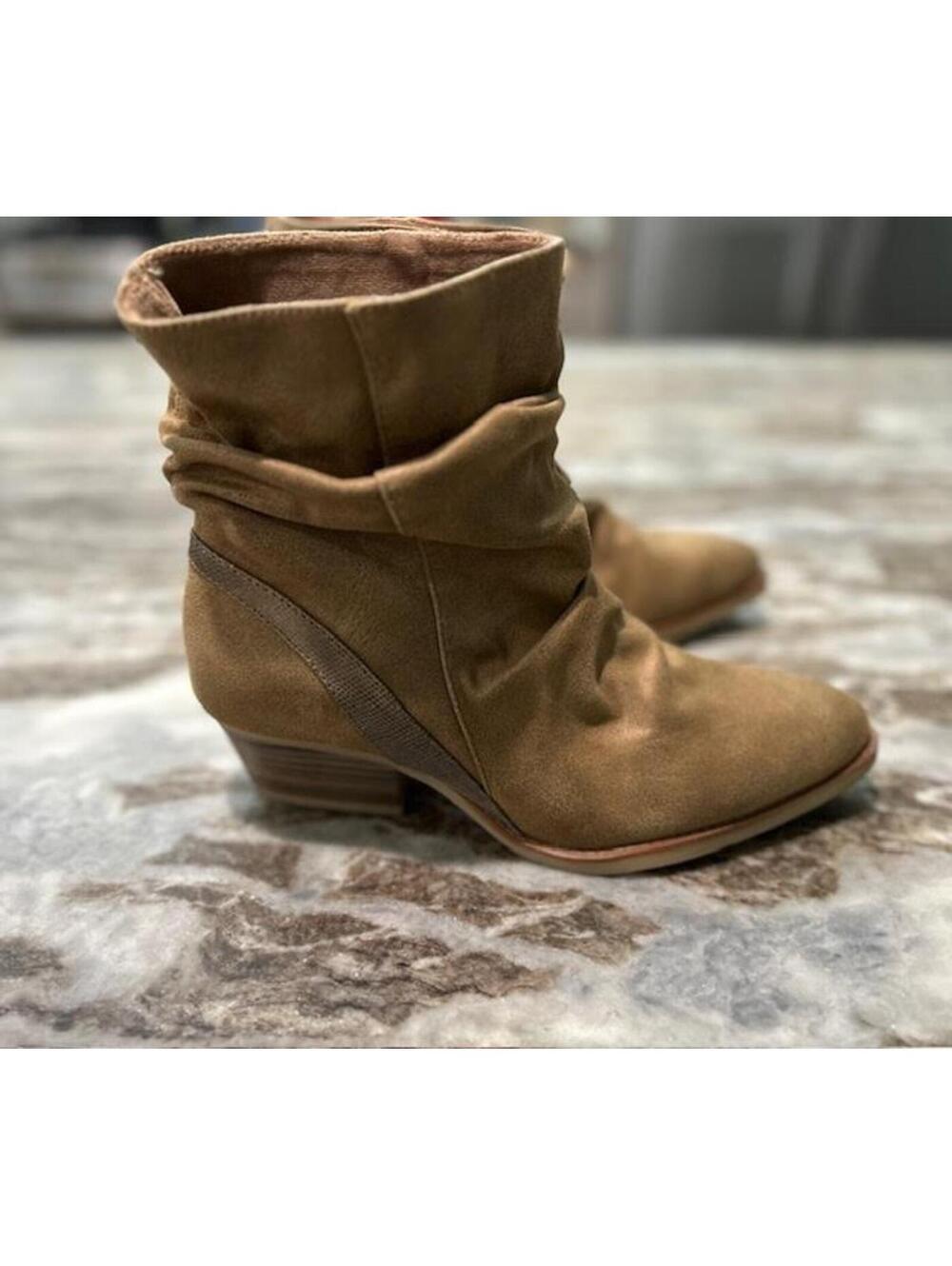 Blowfish Scrunch Vegan Suede Boots 8.5 VGUC Festival